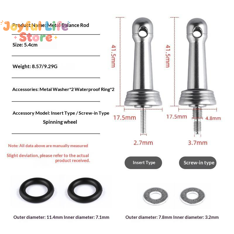 Fishing Line Spooler - Viswiel Balansstang Universele aluminium vismolenbalancers Insteek-/schroefstandaard